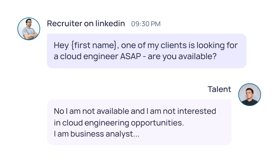 talent - problem - low reputation recruiter